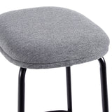 Modern Simple Counter Stool With Upholstered Seat (Set of 2) by Walker Edison | Bel Furniture