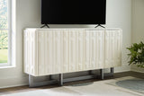 Ornawel - Distressed White - Accent Cabinet by Signature Design by Ashley® | Bel Furniture