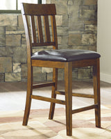Ralene - Medium Brown - Upholstered Barstool (Set of 2) by Signature Design by Ashley® | Bel Furniture