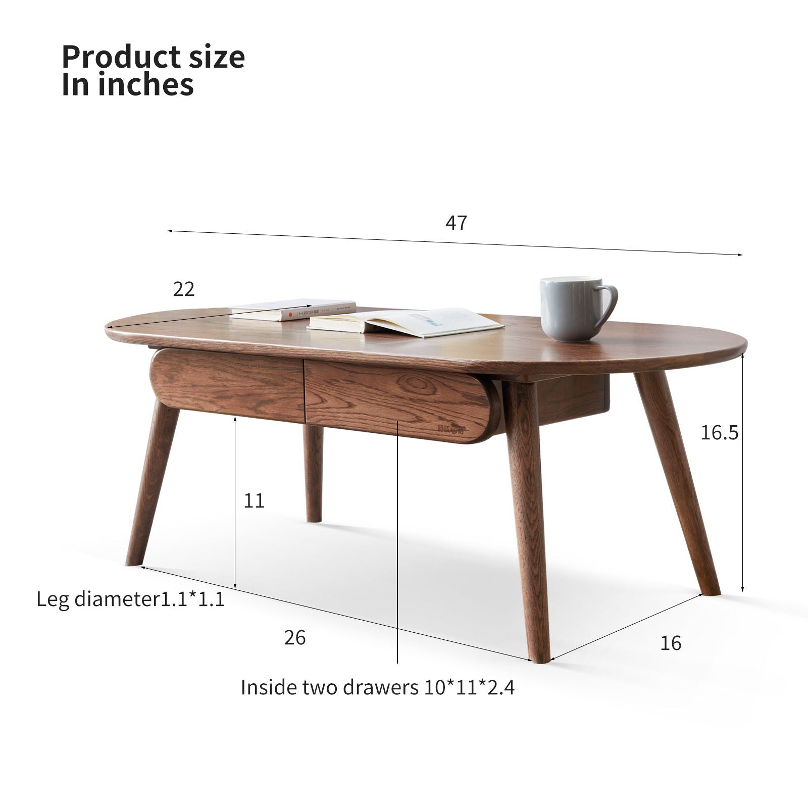 Capsule Centre Low Table With Drawers Coffee Table