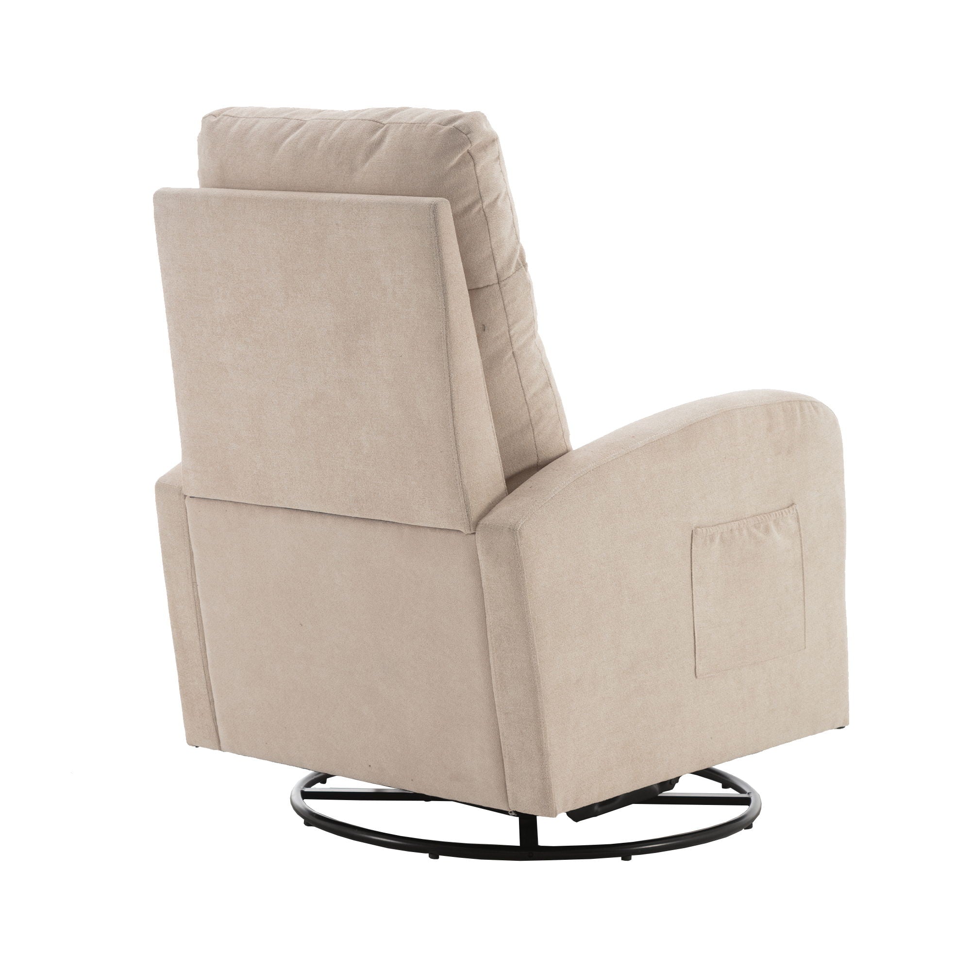 Jiada - Upholstered Swivel Glider Rocking Chair For Nursery Modern Style One Left Bag