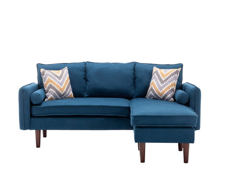 Mia - Sectional Sofa Chaise With USB Charger And Pillows by Lilola Home | Bel Furniture