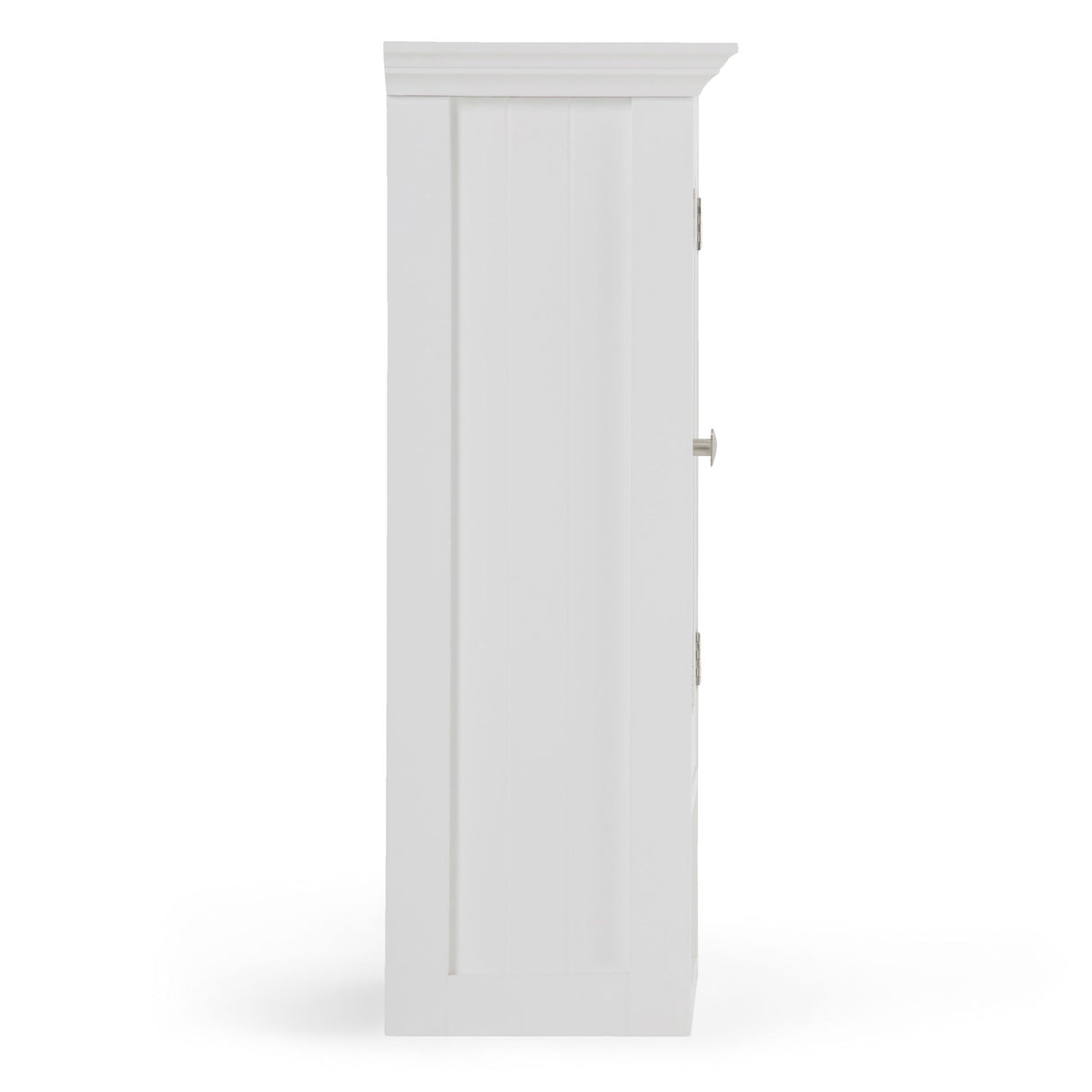 Acadian - Double Door Wall Cabinet - Pure White by Simpli-Home | Bel Furniture