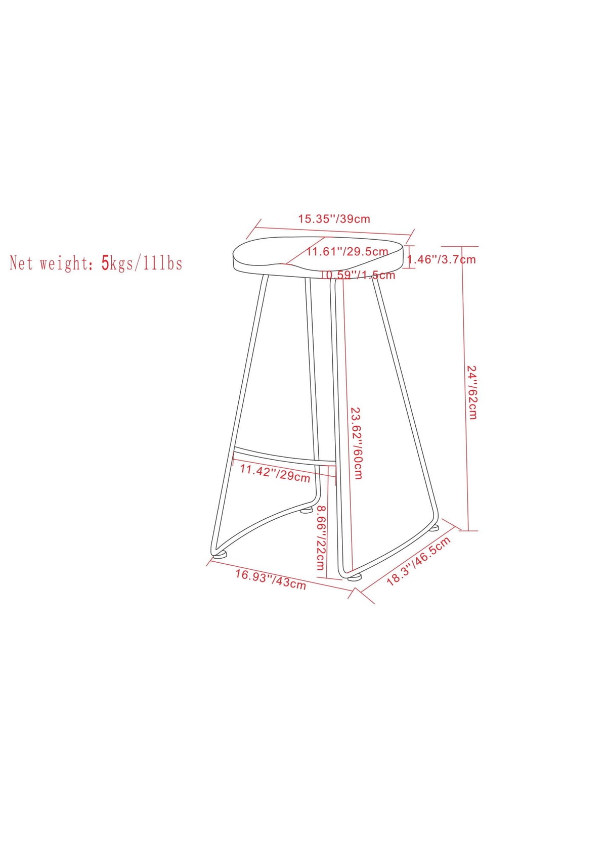 Amberly - Rustic Saddle Bar Stool (Set of 2) by Simpli-Home | Bel Furniture