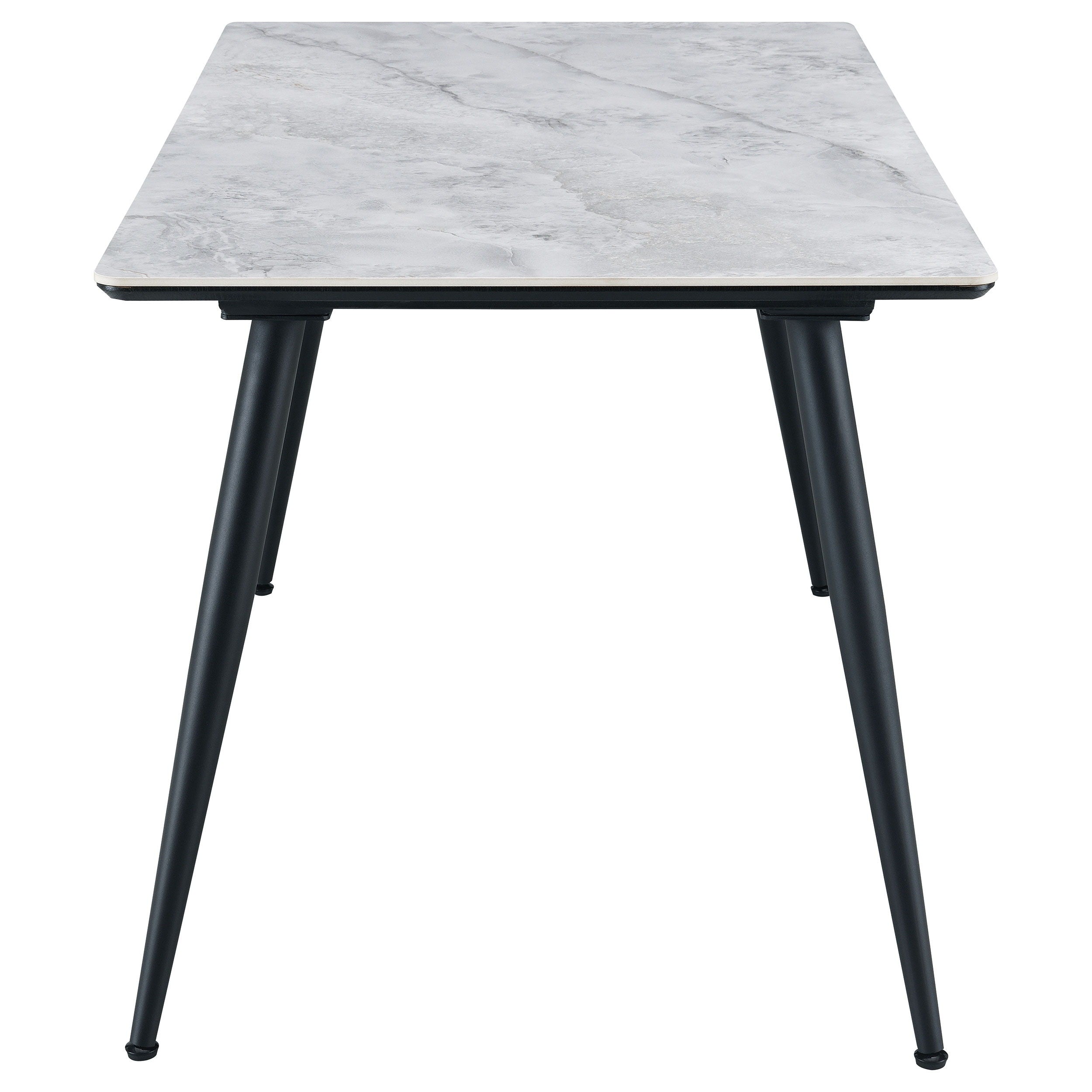 Dennison - Rectangular Ceramic Top Dining Table Gray - Gray Marble