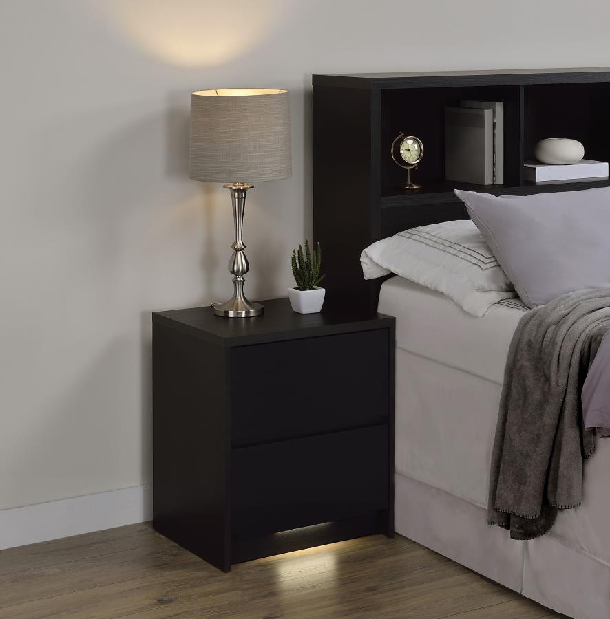 Westpark - 2-Drawer Nightstand LED Lights And USB
