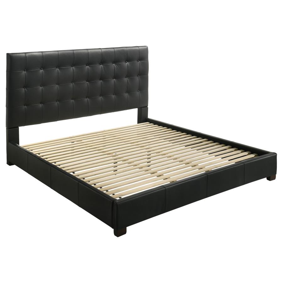 Medley Genuine Leather Platform Bed