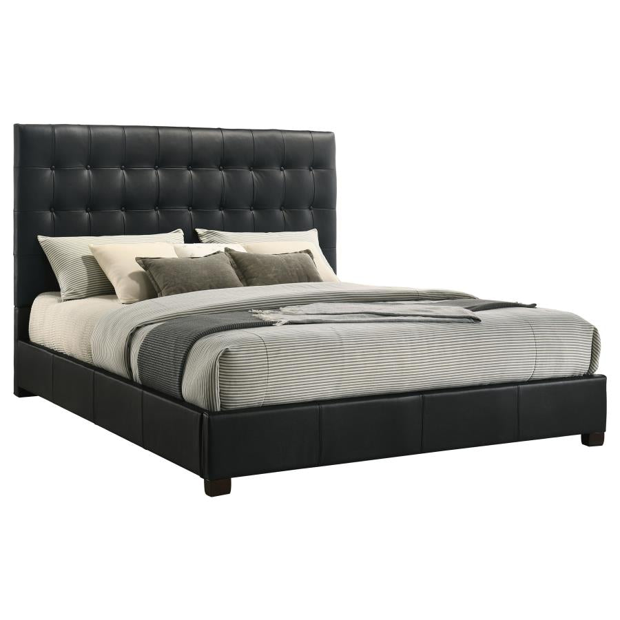 Medley - Genuine Leather Platform Bed