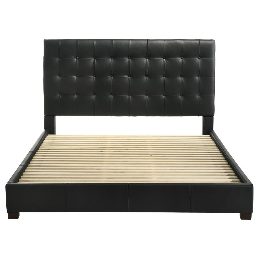 Medley - Genuine Leather Platform Bed