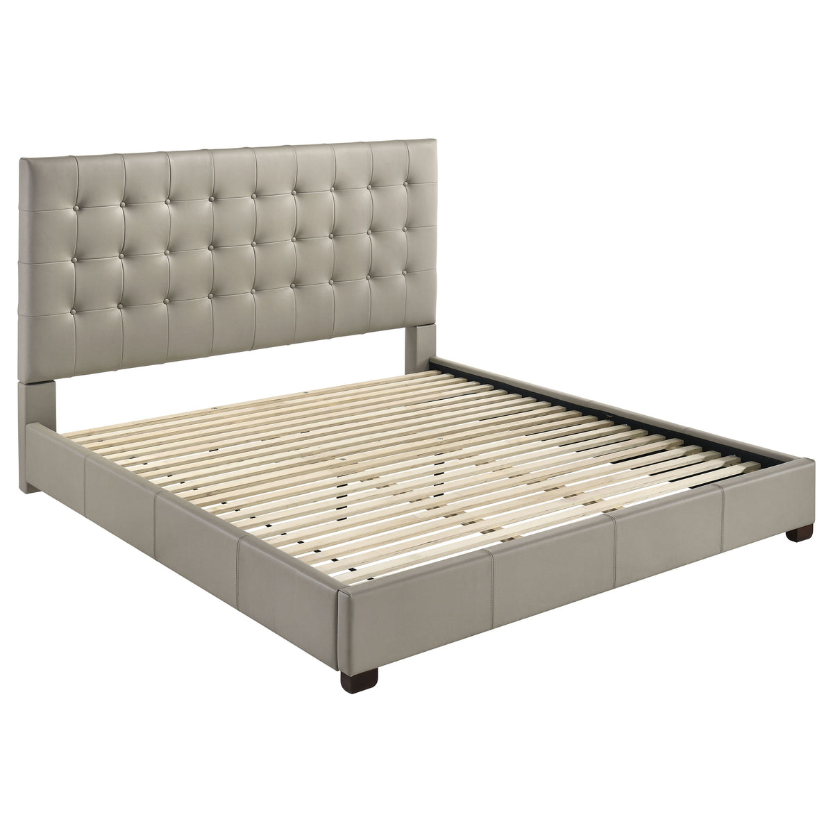 Medley - Genuine Leather Platform Bed