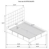 Medley - Genuine Leather Platform Bed