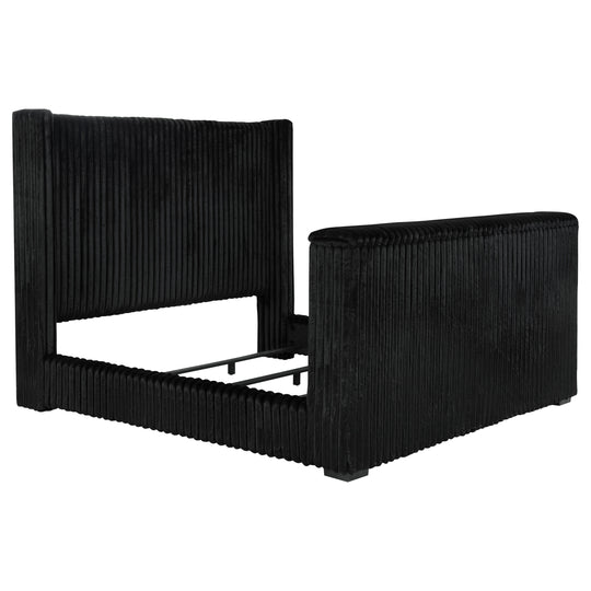 Centergrove - Upholstered Wingback TV Bed