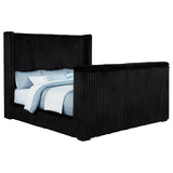 Centergrove - Upholstered Wingback TV Bed