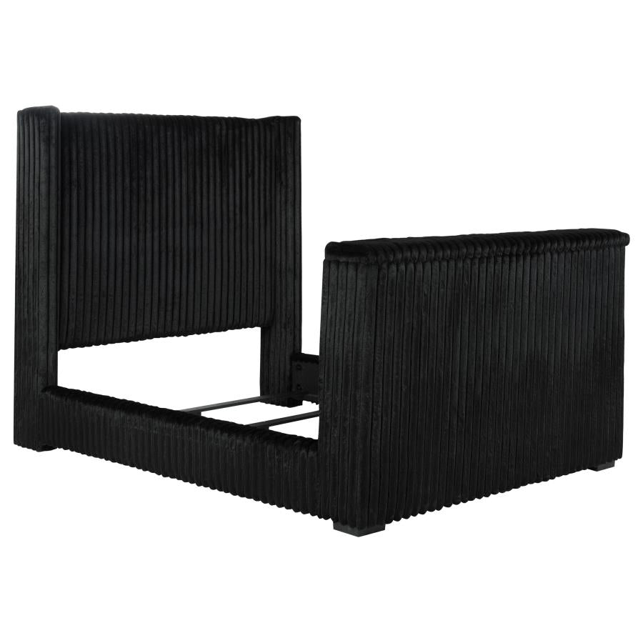 Centergrove - Upholstered Wingback TV Bed