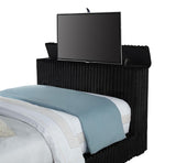 Centergrove - Upholstered Wingback TV Bed