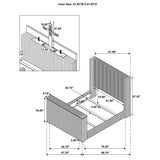 Centergrove - Upholstered Wingback TV Bed