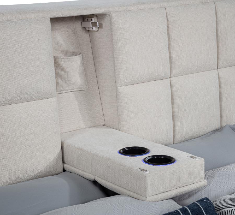 Dreux - Upholstered Panel Platform Bed