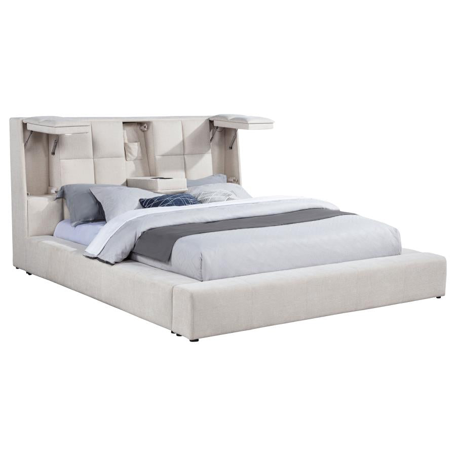 Dreux - Upholstered Panel Platform Bed