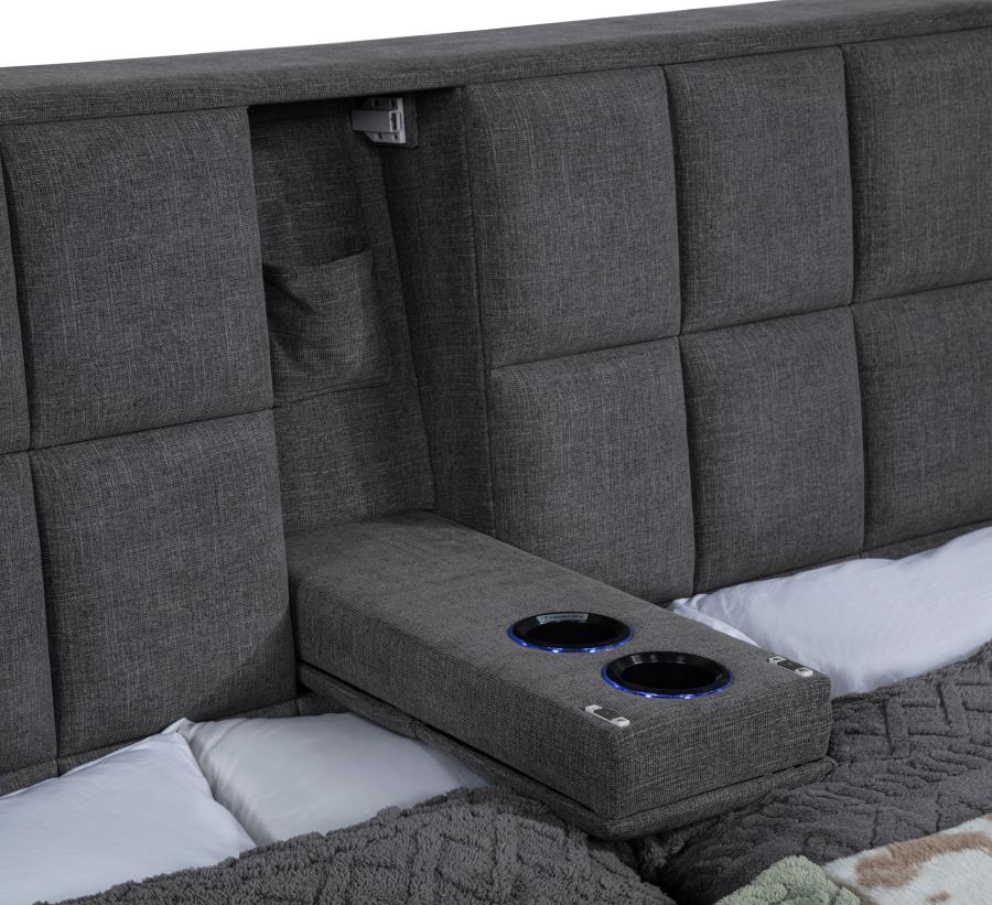 Dreux - Upholstered Panel Platform Bed