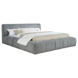 Wilshire Upholstered Platform Bed Grey