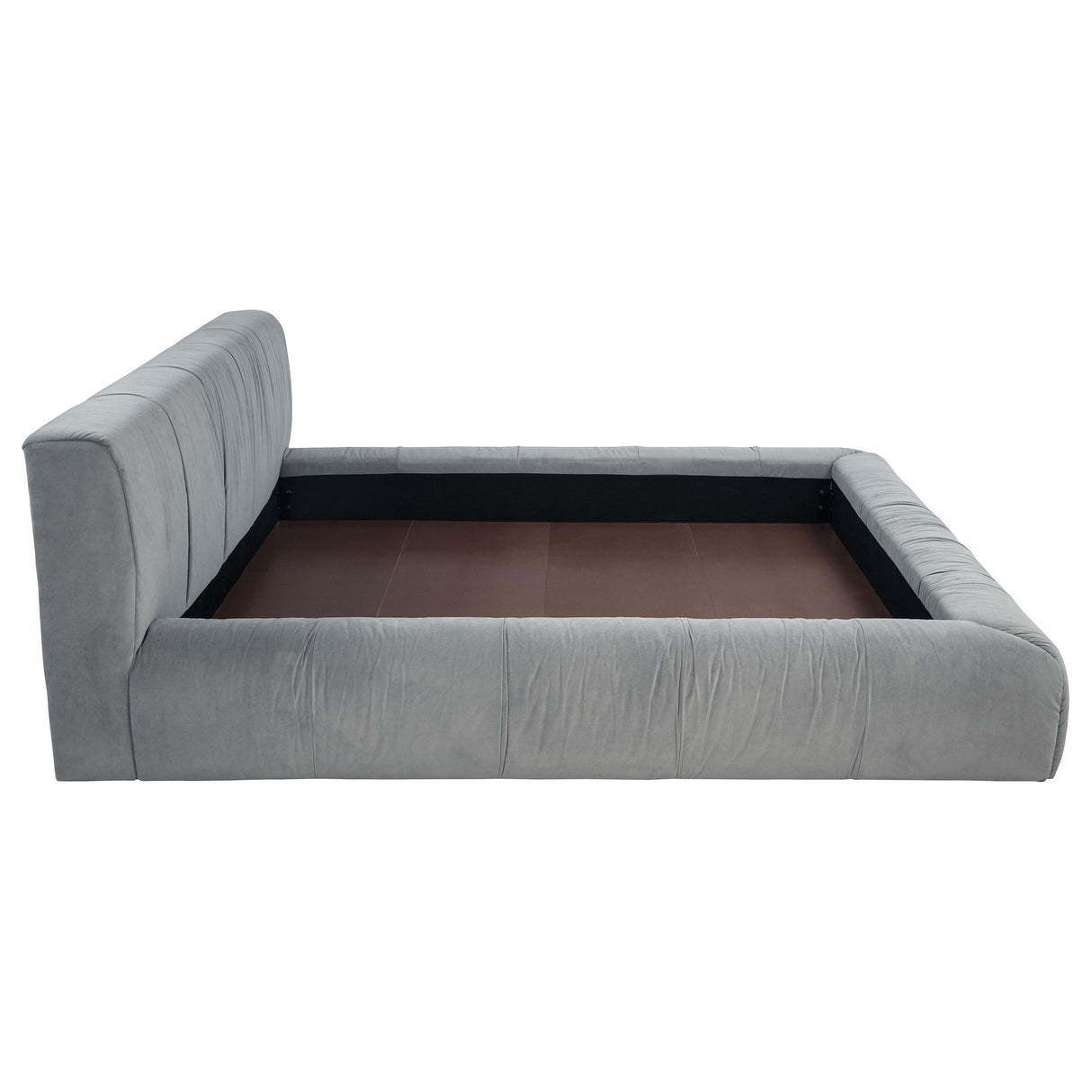 Wilshire Upholstered Platform Bed Grey