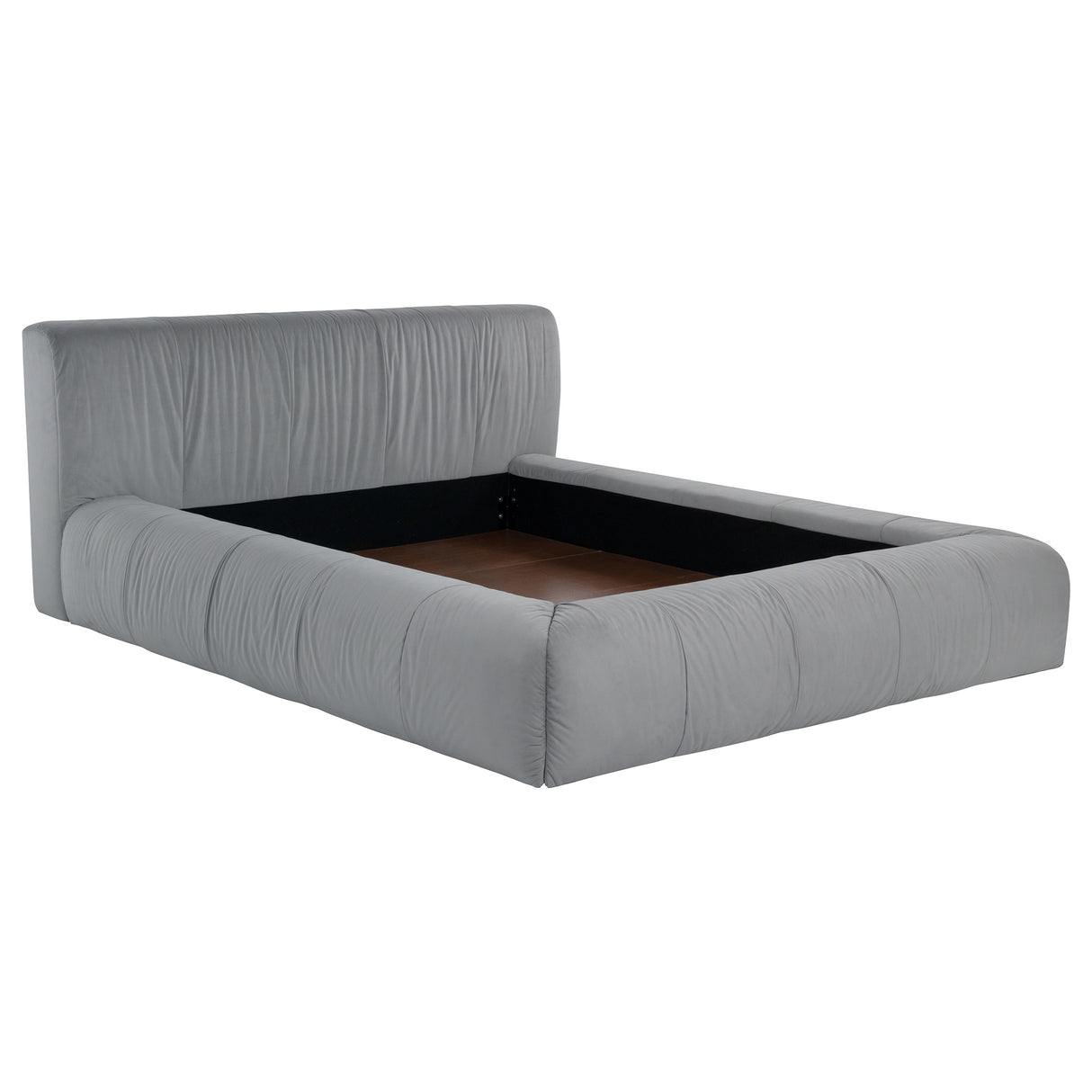 Wilshire Upholstered Platform Bed Grey