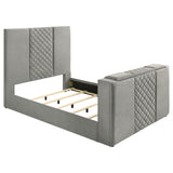 Tara - Upholstered Panel TV Bed