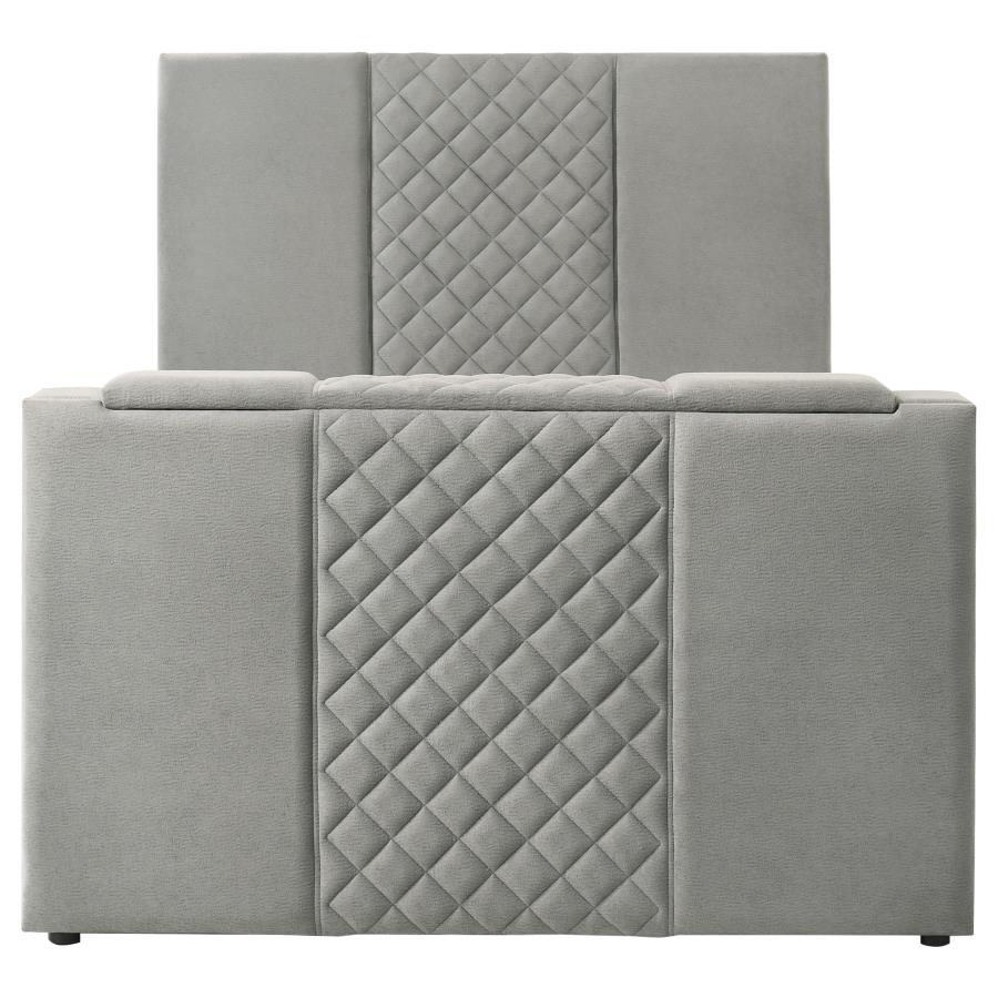 Tara - Upholstered Panel TV Bed