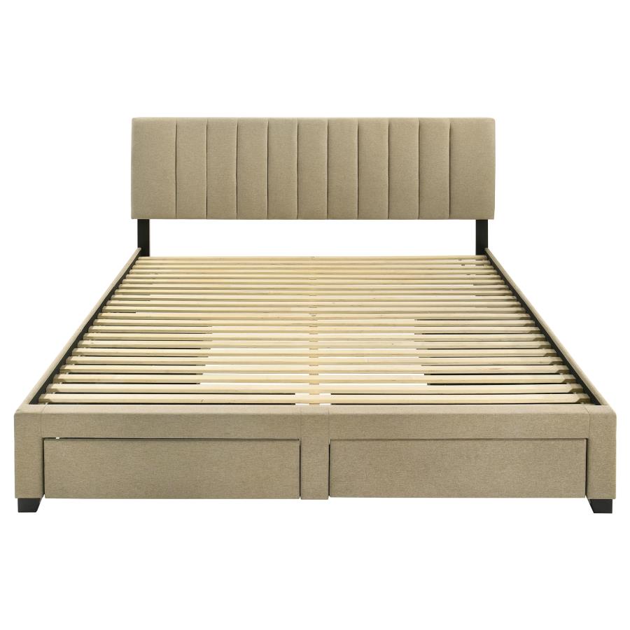 Wheatland - 4-Drawer Upholstered Storage Bed