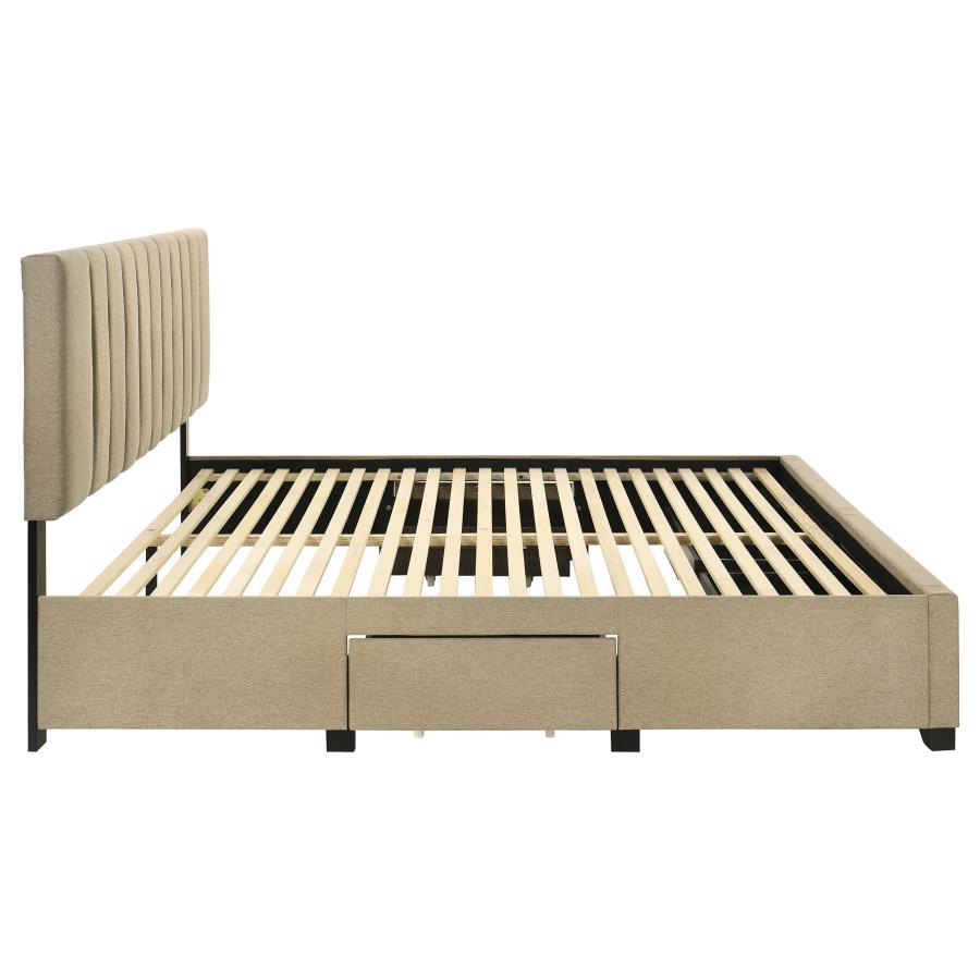 Wheatland - 4-Drawer Upholstered Storage Bed