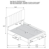 Wheatland - 4-Drawer Upholstered Storage Bed