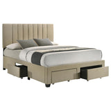 Wheatland - 4-Drawer Upholstered Storage Bed