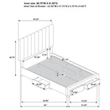 Wheatland - 4-Drawer Upholstered Storage Bed