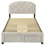 Marianna - 4-Drawer Upholstered Storage Bed
