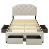 Marianna - 4-Drawer Upholstered Storage Bed