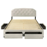 Marianna - 4-Drawer Upholstered Storage Bed