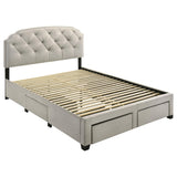 Marianna - 4-Drawer Upholstered Storage Bed