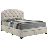 Marianna - 4-Drawer Upholstered Storage Bed