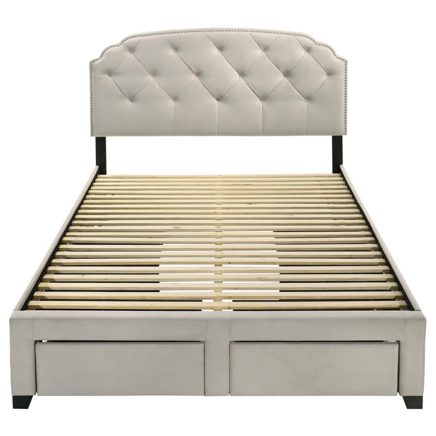 Marianna - 4-Drawer Upholstered Storage Bed