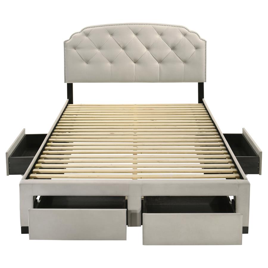 Marianna - 4-Drawer Upholstered Storage Bed