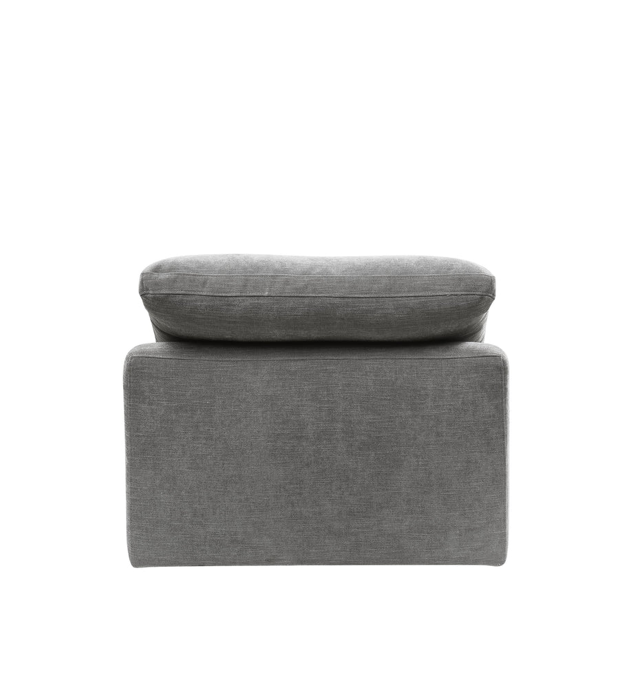 Naveen - Linen Modular Sectional Sofa With Ottoman - Gray