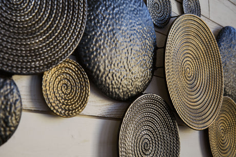 Emsley - Metallic / Black / Gray - Wall Decor by Signature Design by Ashley® | Bel Furniture