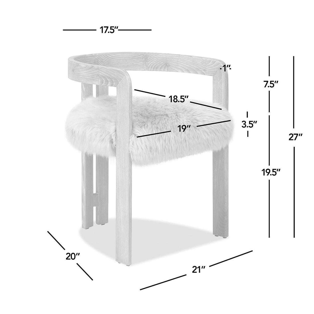 Millwick - Low Back Dining Chair - Natural Blonde by Jennifer Taylor Home | Bel Furniture