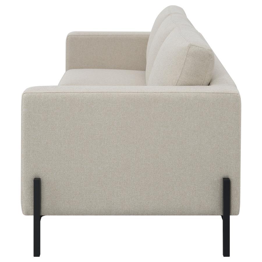 Tilly - Upholstered Track Arm Sofa - Oatmeal