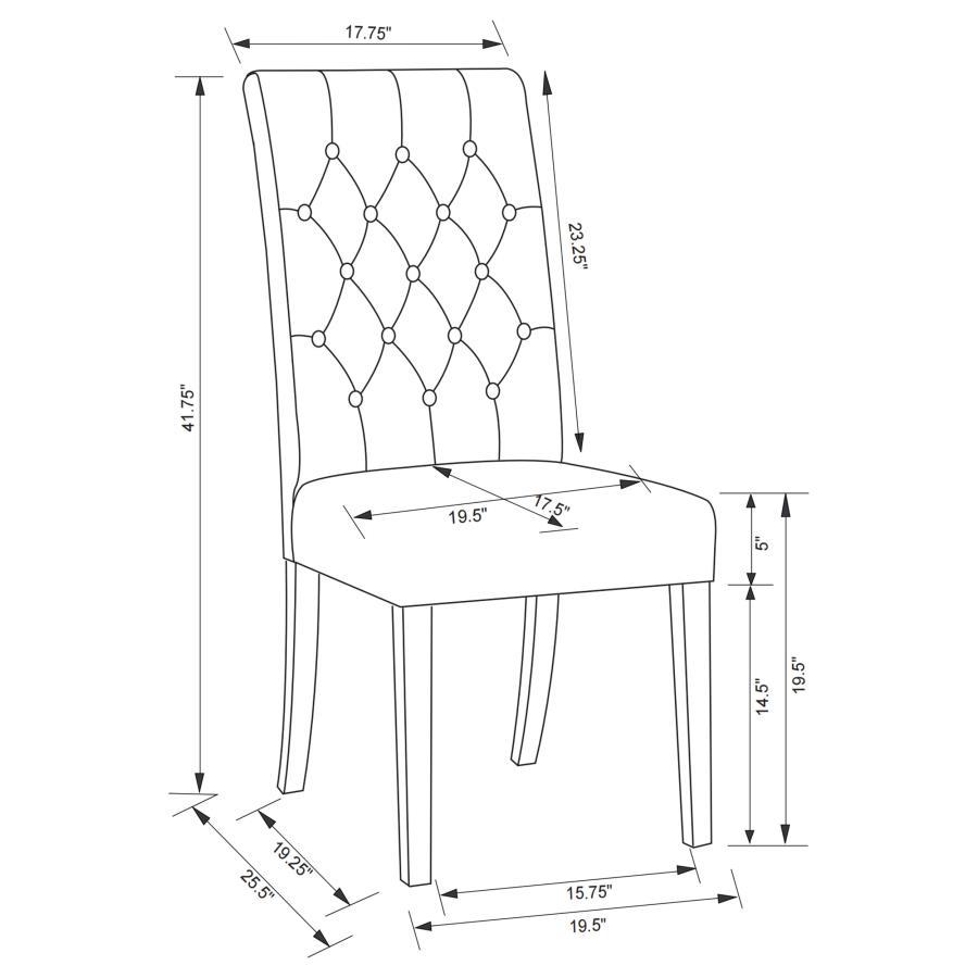 Douglas - Upholstered Dining Side Chair (Set of 2) - Oatmeal