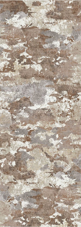 Sphinx - Washable Non - Slip Accent Rug Indoor & Outdoor Dark Brown 66"W x 24"D x 0.04"H by Icona Home Decor | Bel Furniture