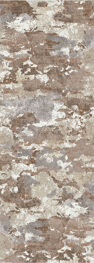 Sphinx - Washable Non - Slip Accent Rug Indoor & Outdoor Dark Brown 66"W x 24"D x 0.04"H by Icona Home Decor | Bel Furniture