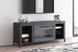 Cayberry - Black - TV Stand With Fireplace by Signature Design by Ashley® | Bel Furniture