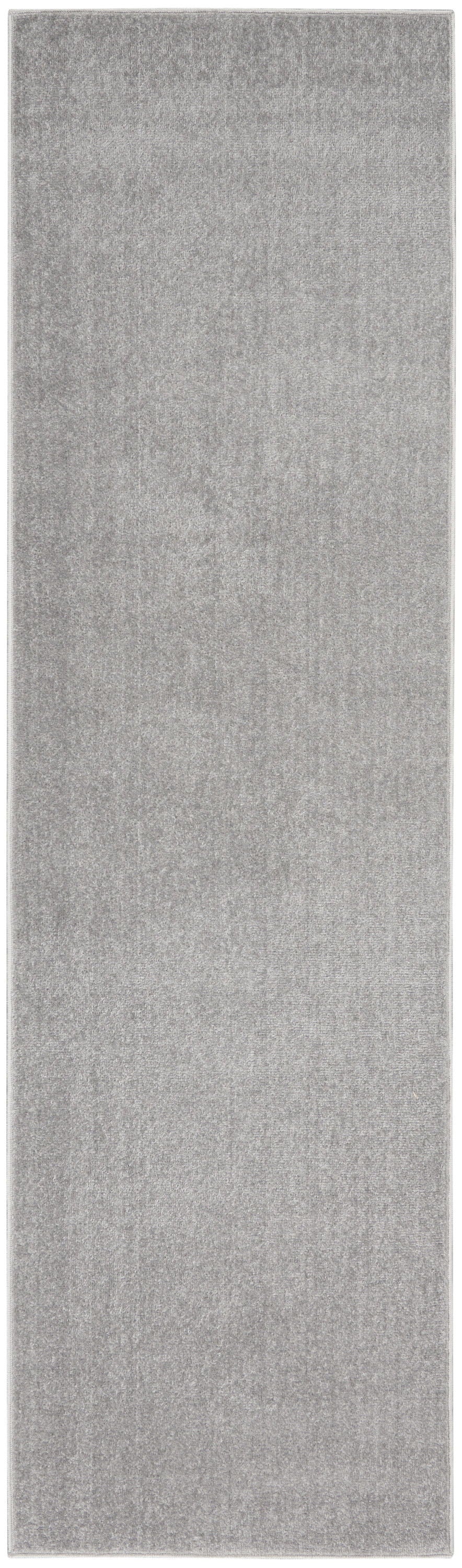 2' X 10' Non Skid Indoor / Outdoor Runner Rug - Silver Gray