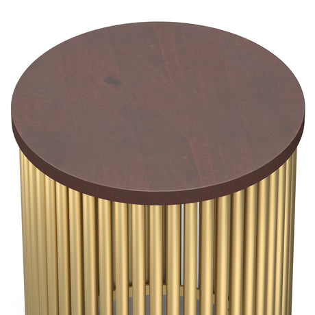 Demy - Handcrafted Metal Accent Table - view 13